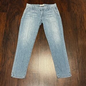 Anthropologie Brand Elizabeth and James TEXTILE Blue Denim Ankle Pants 28 EUC
